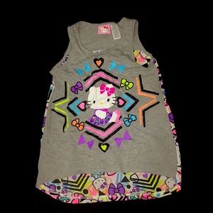 The brand hello kitty. size 7/8 color gray